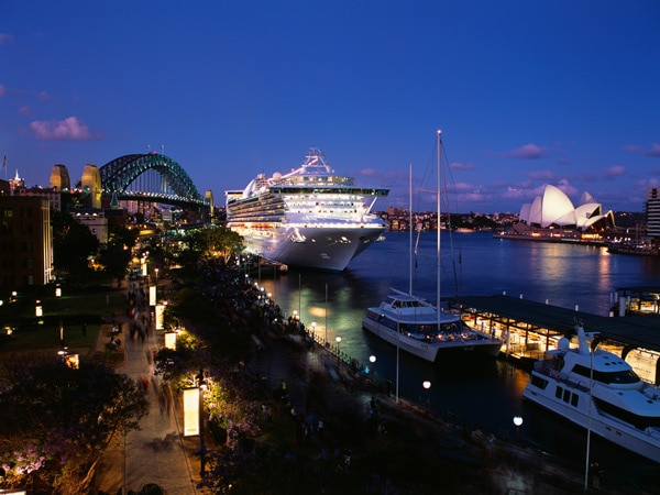 Cruise ship in Sydney Harbour
