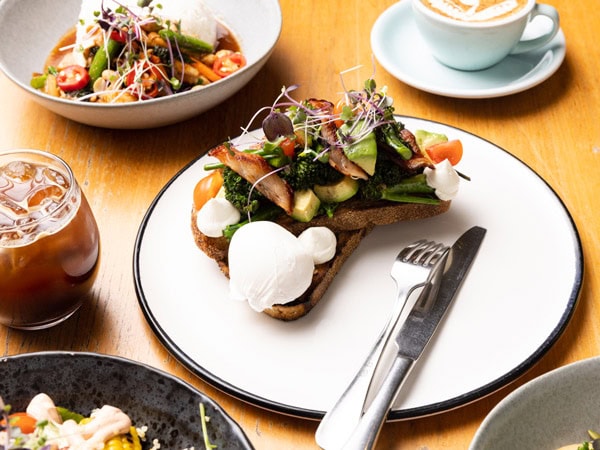 a close-up shot of food at Darling Cafe, South Yarra