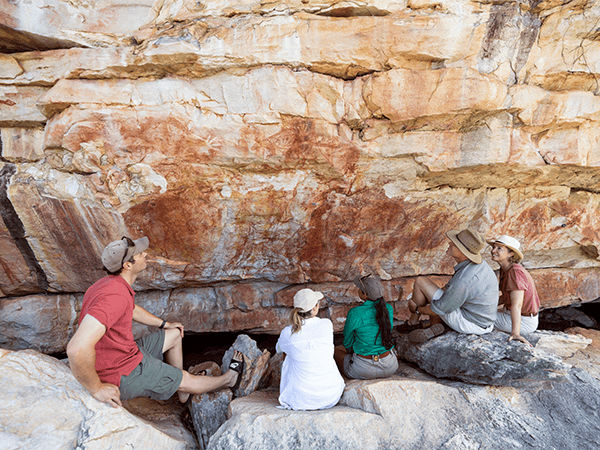 Rock art tour through Davidsons Arnhemland Safaris 