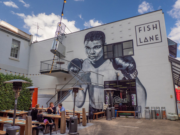 al fresco dining at Fish Lane