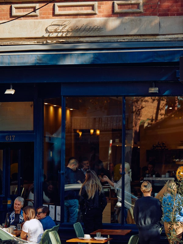 people dining outside Florian Eatery, Carlton North