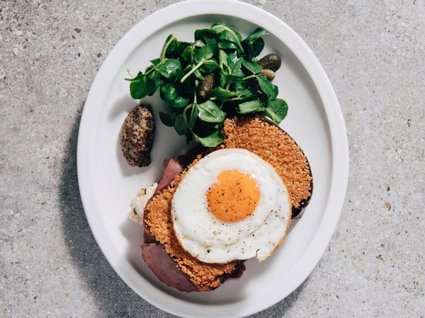 a brunch plate at Hardware Société cafe in Melbourne CBD