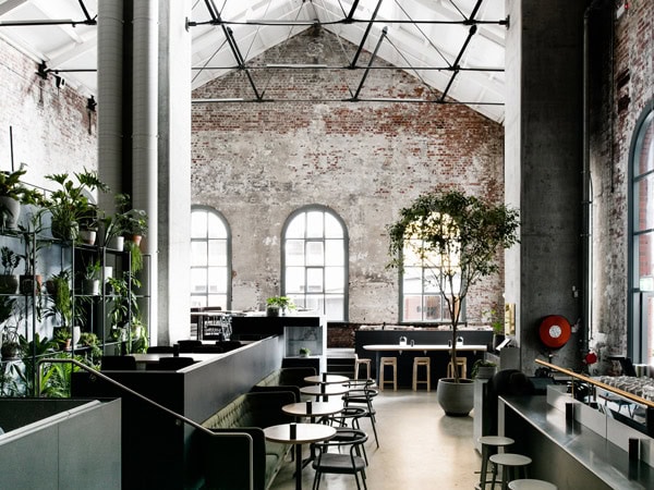 a look inside a heritage-listed former power station now a cafe at Higher Ground, Melbourne CBD