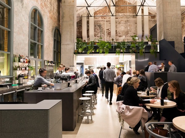 the dining scene at Higher Ground, Melbourne CBD