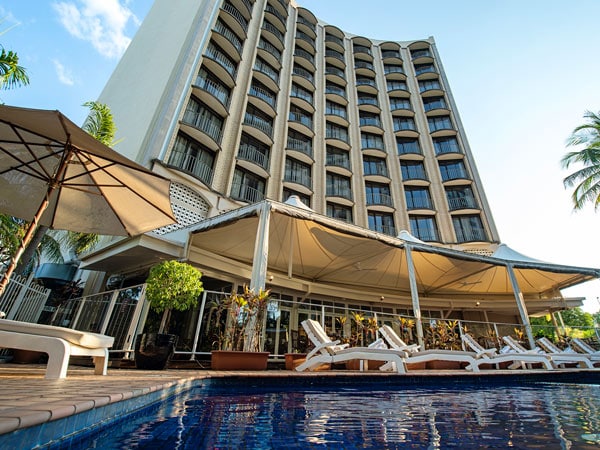 Pool at exterior of Hilton Garden Inn Darwin