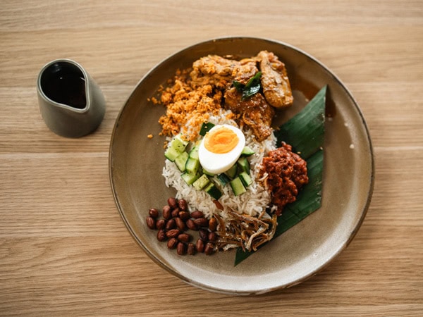 a plate of Lankan Lemak dish at Lankan Tucker in Brunswick West