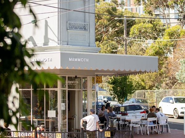 Patrons wait for a table outside Mammoth in Melbourne