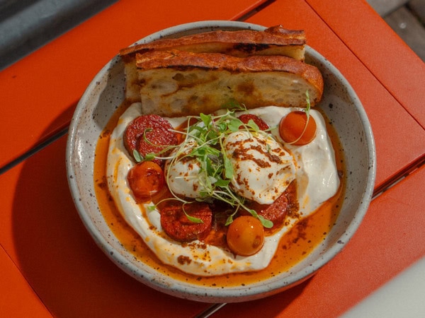 a plate of food at Ona Coffee, Brunswick