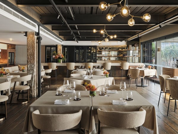 Interior shot of The Gantry Restaurant in Sydney
