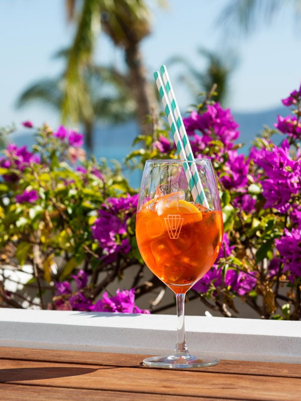 Aperol spritz at Quarterdeck The Ville