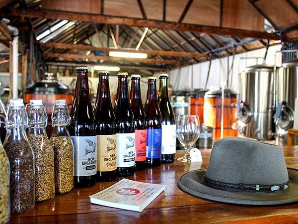 : Beers available from the New England Brewing Co., Uralla