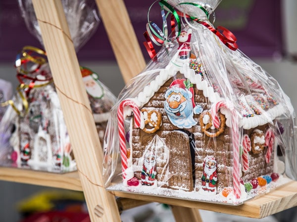 gingerbread house displayed at Pittwater Christmas Markets