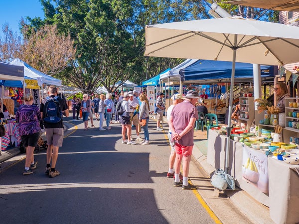 Eumundi markets in Eumundi, QLD