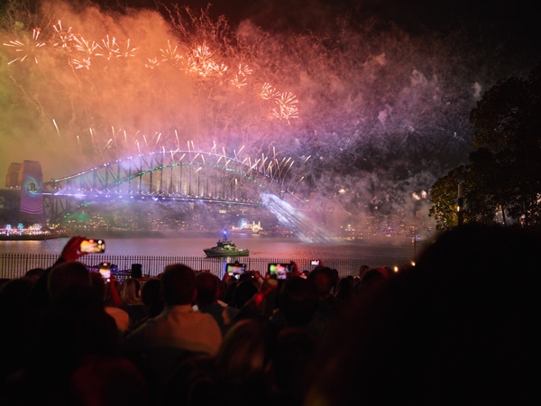 NYE from Royal Botanic Garden in Sydney