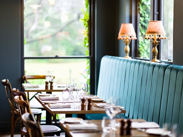the dining interior of Berida Hotel, Bowral