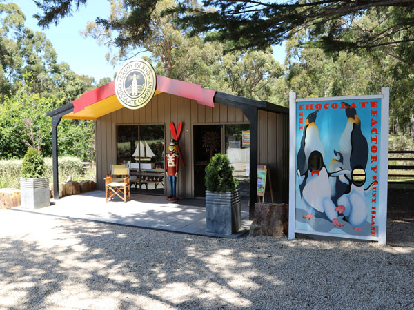 the exterior of Bruny Island Chocolate on Adventure Bay Road