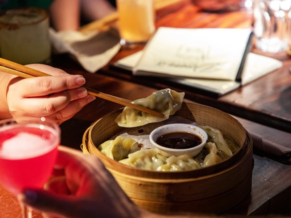 Dumplings at Dom's Bar in Darwin