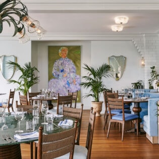 the elegant dining interior of Dinah’s @ Osborn House, Bowral