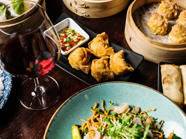 a spread of food at The Lotus Bowral