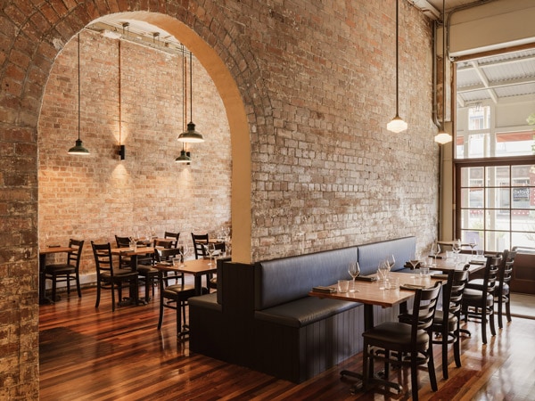 the dining interior at Clarence, Brisbane