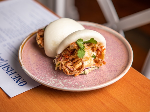 Painted Crayfish Bao Buns