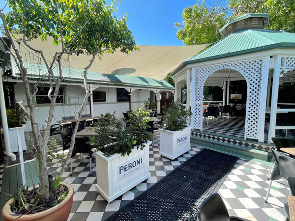 the beer garden courtyard at Australian Hotel, Townsville