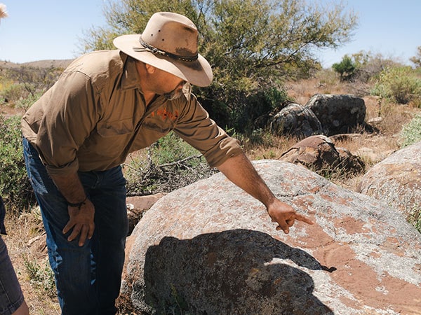 Tur Wadna Art Center ke Dingly Dell, Kristian Coulthard, Flinders Ranges
