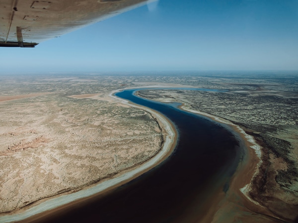 a scenic flight over Kati Thanda-Lake Eyre