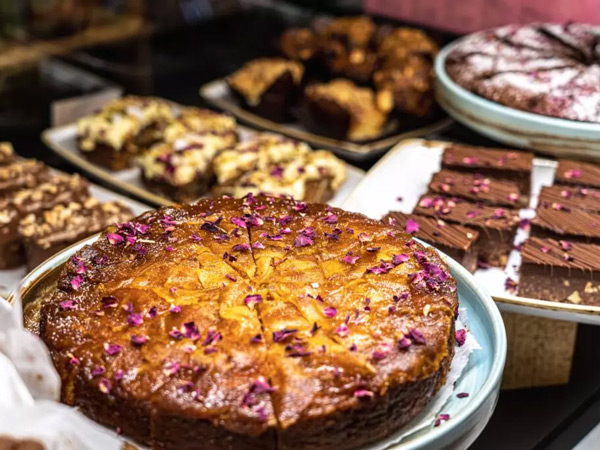 pastries on display at Bendooley Estate Larder