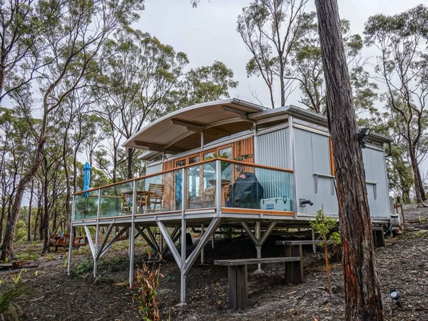 an eco-pod at Free Spirit Pods, Bruny Island