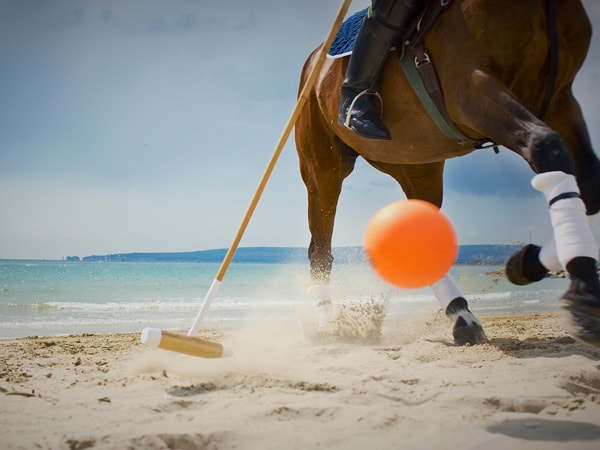 Getty image of beach polo