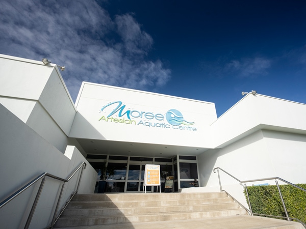 pintu masuk Moree Artesian Aquatic Center