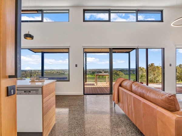Living room at Shadow Creek in McLaren Vale