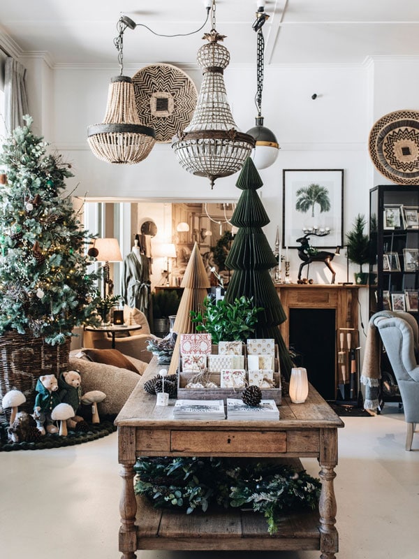 Christmas decorations on sale at Susie Anderson Home, Bowral