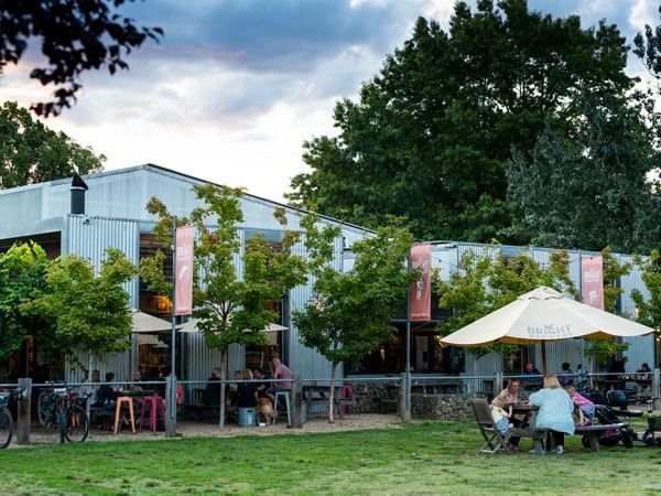 an al fresco spot at Bright Brewery