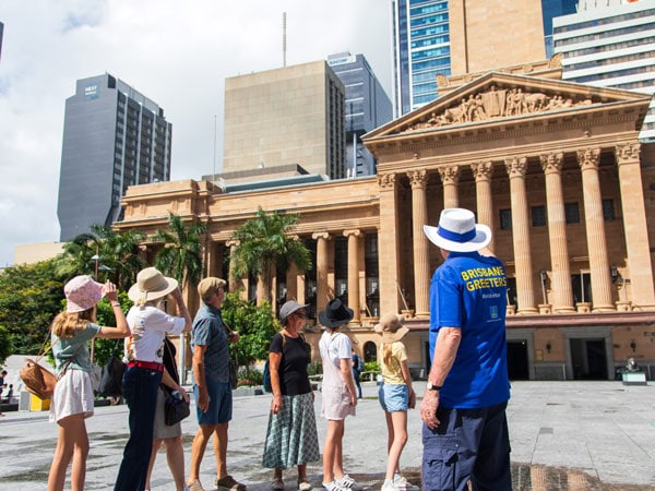 guests exploring the city during the Brisbane Greeters tour