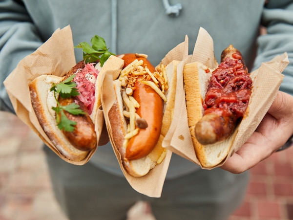 Celebrity Sausage at MFWF in Melbourne