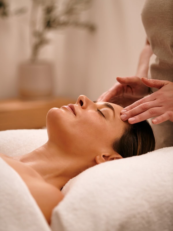 a woman having a facial treatment at Endota Spa