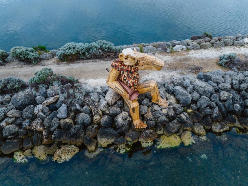 Seba's Song - Giants of Mandurah by Thomas Dambo