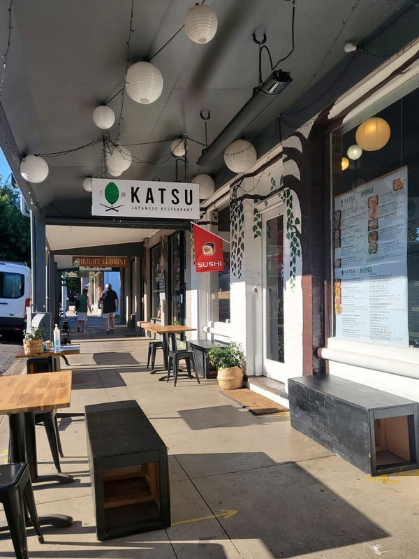 Exterior of Katsu in Bright