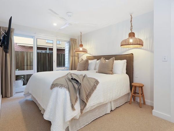 the bedroom at Little Angourie, Yamba