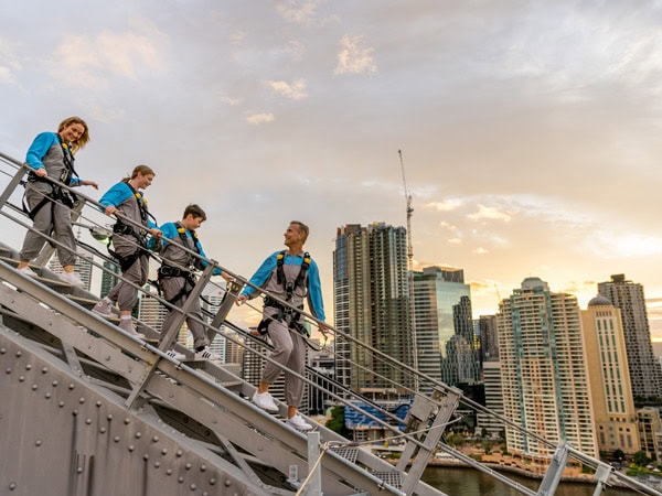 a family conquering the Story Bridge Adventure Climb