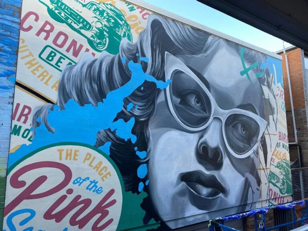 one of the murals at Walk the Walls, Cronulla