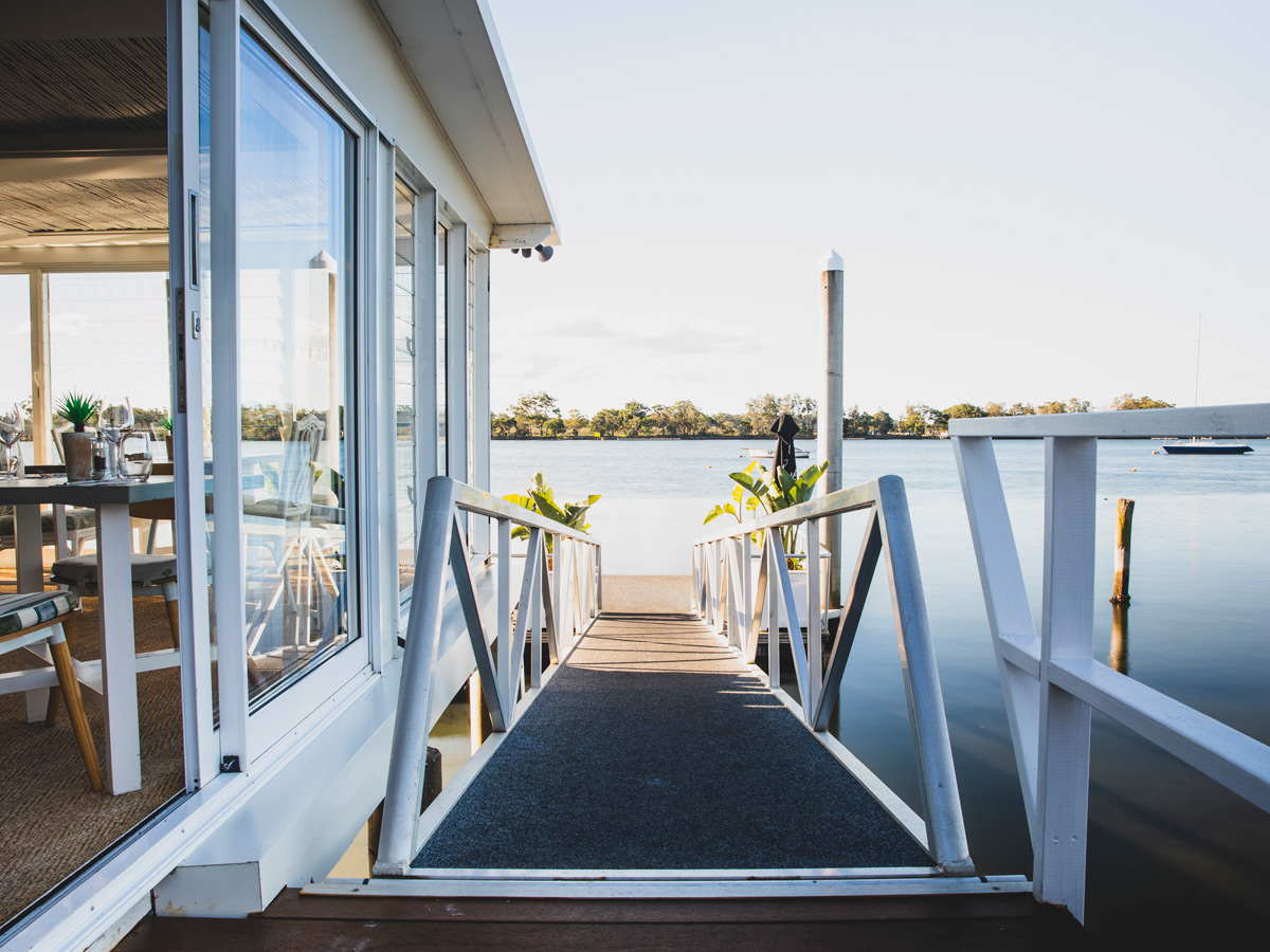 the Whalebone Wharf on Hastings River, Port Macquarie