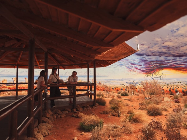 friends visiting the Broken Hill Silver City Mint & Art Centre