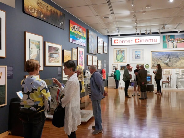 visitors exploring the Canberra Museum and Gallery