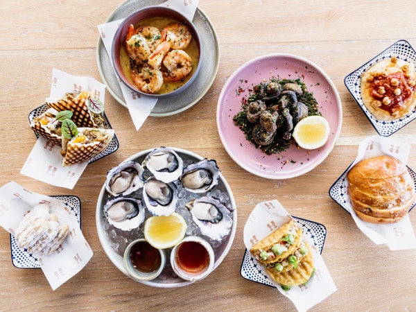 a table top view of the meals at Hyde Paradiso