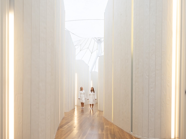 two women wearing bathrobes at One Spa, RACV Royal Pines Resort 