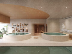 therapeutic pools at Lan Bathhouse, Gold Coast spas