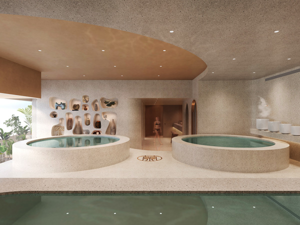 therapeutic pools at Lan Bathhouse, Gold Coast spas